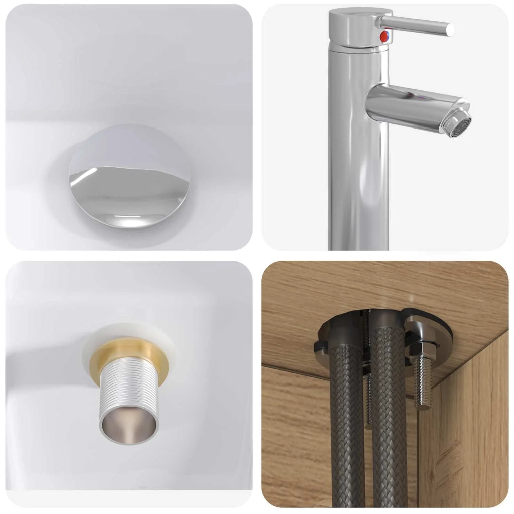 Set di mobili per il bagno 2 pz Rovere Artigianale 3403983
