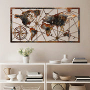 Mosafaha, Quadro Materiale Struttura in Metallo, 120x60h cm Multicolore