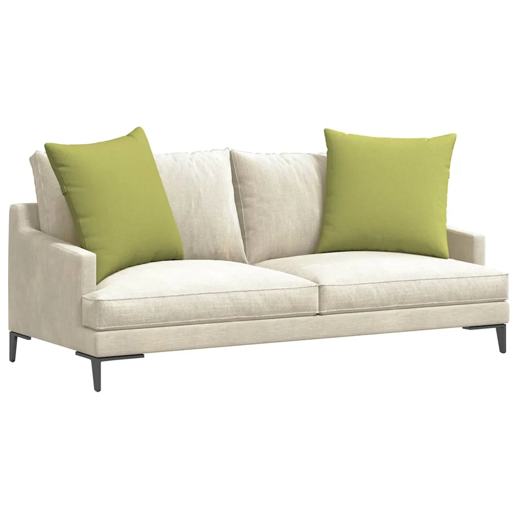 Cuscini da Divano 2 pcs Verde chiaro 60 x 60 cm Tessuto