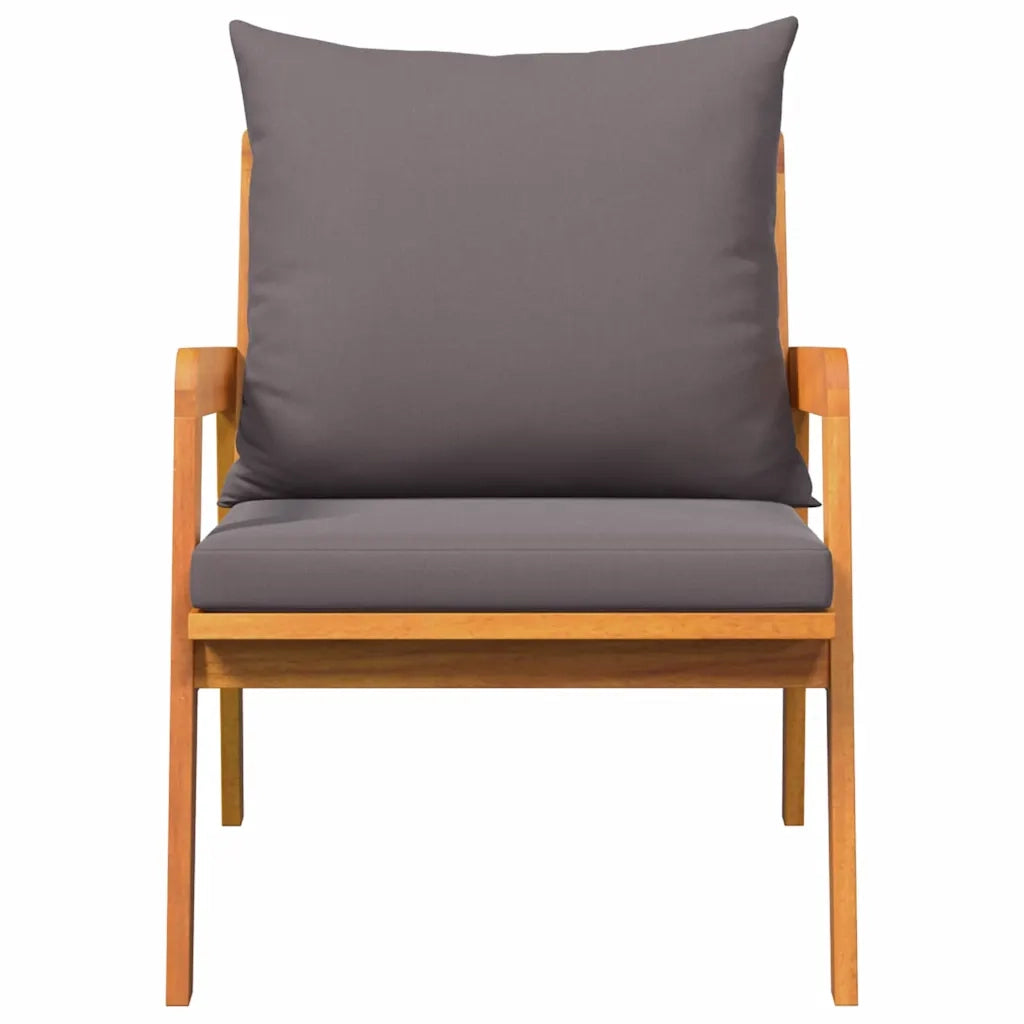 Sedia da patio-Sedia da Giardino 2 Pezzo Olio Naturale 65 x 59,5 x 72 cm