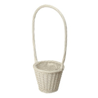 Set 3 Cesti in Materiale Rattan Willow con Manico H 55 cm
