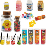Set di cibo per bambole in miniatura da 18 pezzi - cibo e bevande per bambole - accessori per bambole - accessori per casa di bambole - giocattoli creativi - plastica/resina - accessori per casa di bambole