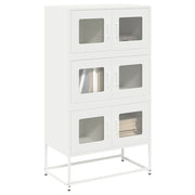 Credenza Bianca 68x39x123 cm in Acciaio 853355