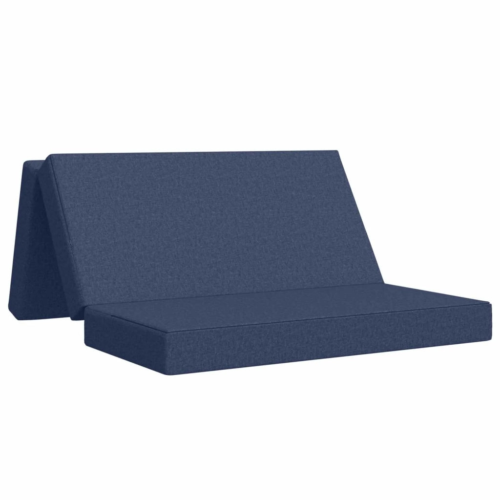 Divano Letto Pieghevole 120 x 67 x 45 cm Blu 900213
