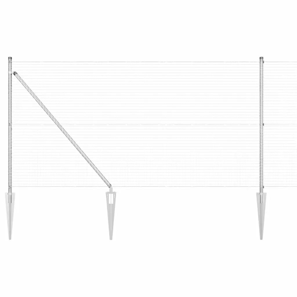 Palo della recinzione Argento 25 x 1 m (maglia 25 x 25 mm)