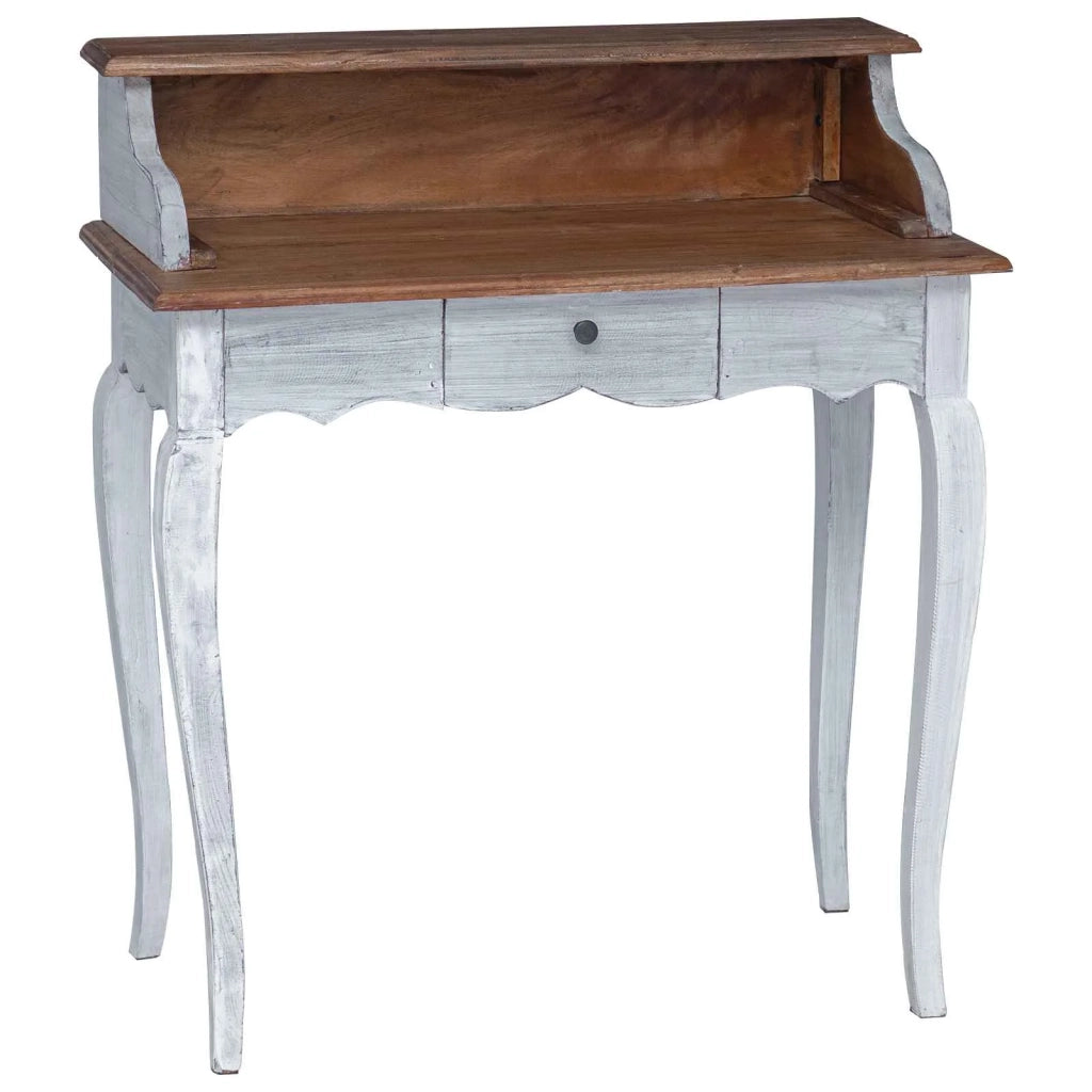 Scrivania con cassetto Marrone e bianco 80 x 40 x 92 cm 42012408