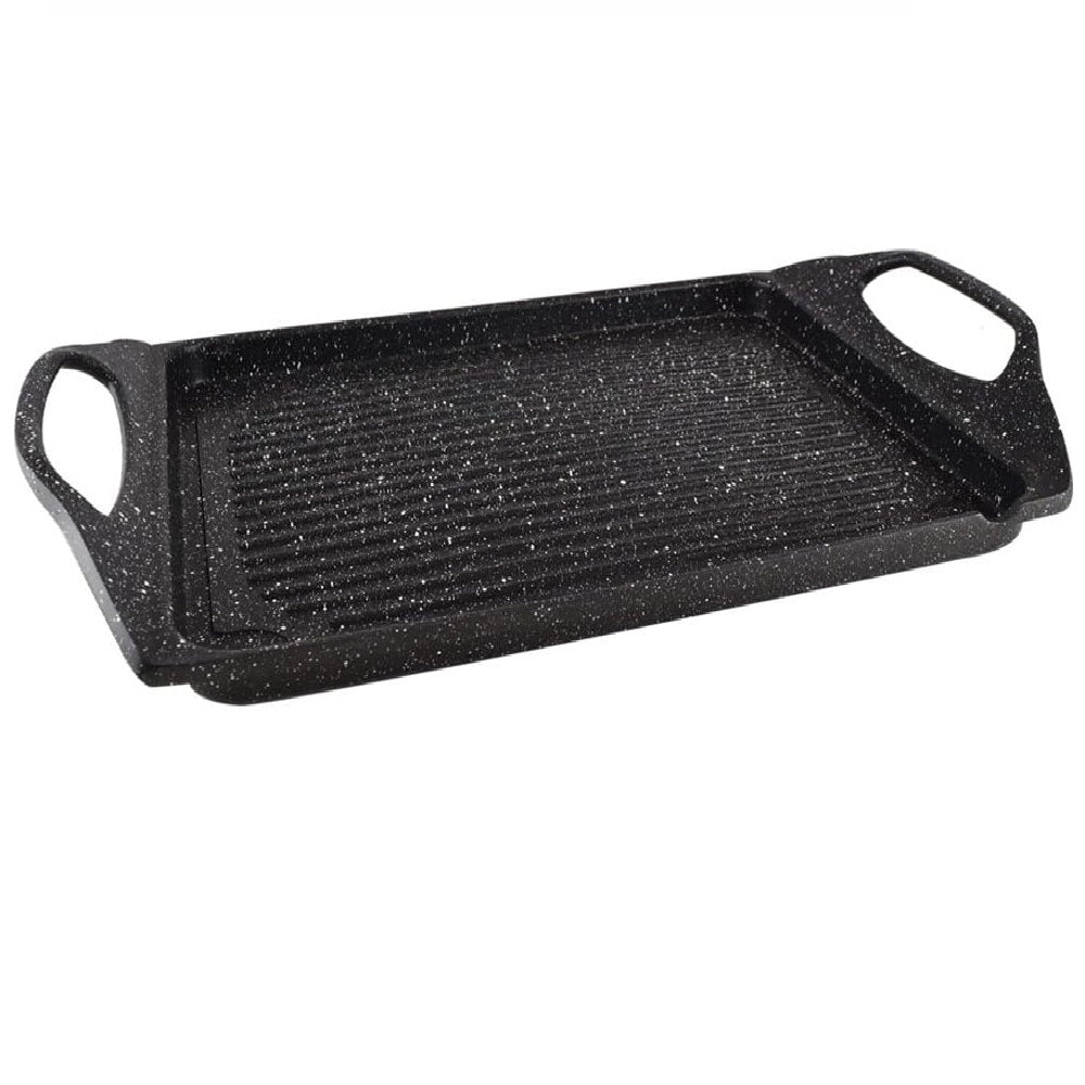 Bistecchiera in Alluminio Pressofuso 45x27cm Antiaderente Induzione Griglia Barbecue