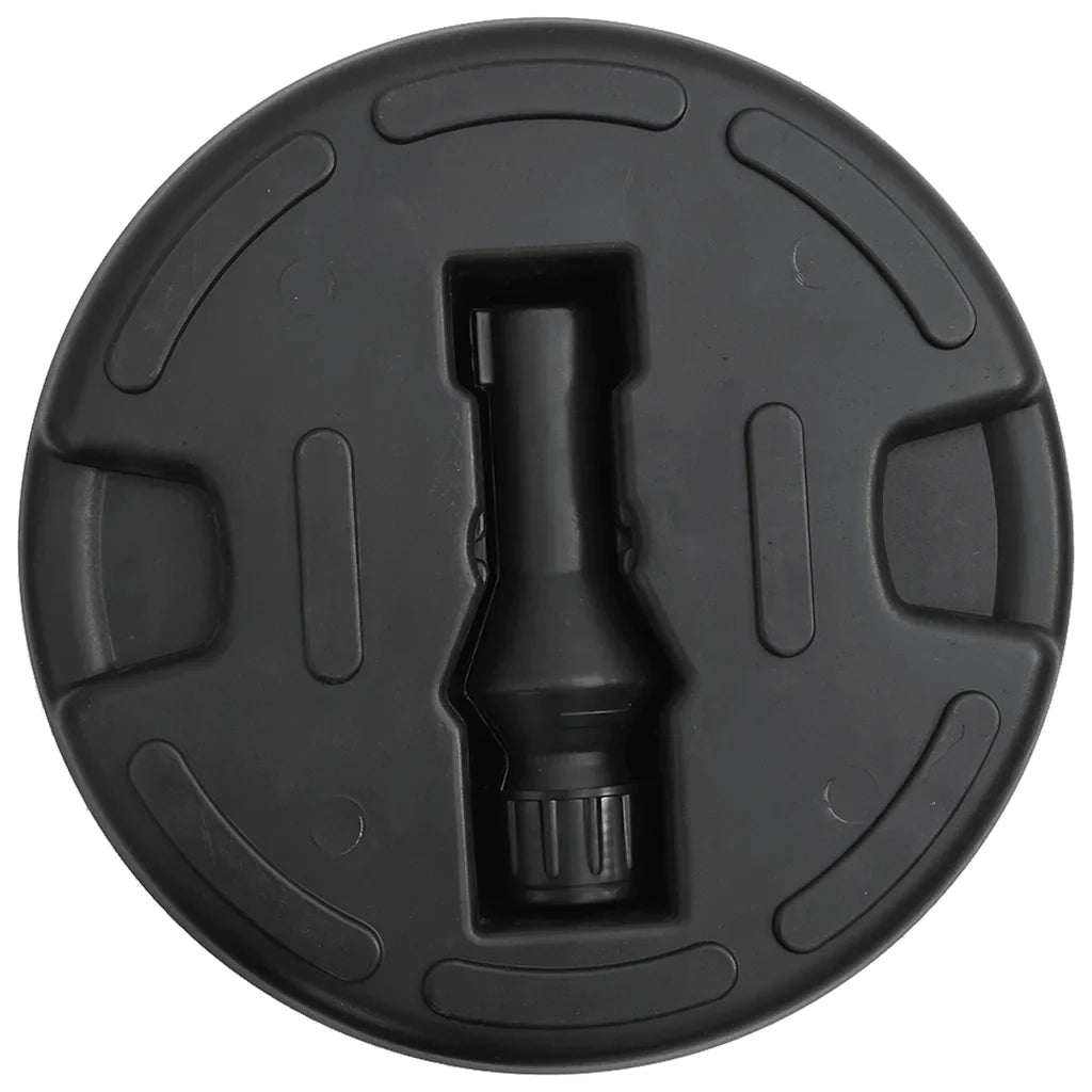 Base per ombrellone da 15 litri con riempimento acqua/sabbia 36 x 20 cm stabile design da giardino contemporaneo plastica nera 02_0045938