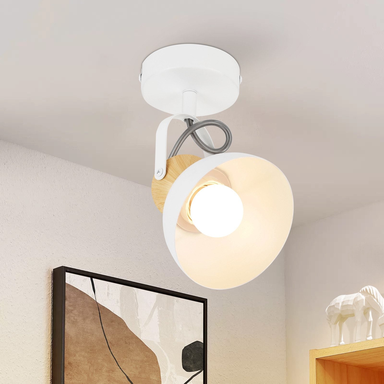 ZMH Faretto da soffitto 1 fiamma retro E27 industriali per corridoio cucina