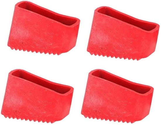 Laddero anti-slip 4 pezzi - Gomma antiscivolo - Protezione universale per le gambe delle scale - Duraturo - Forte aderenza - Sicurezza per i lavoratori a domicilio - Ladder stoppers