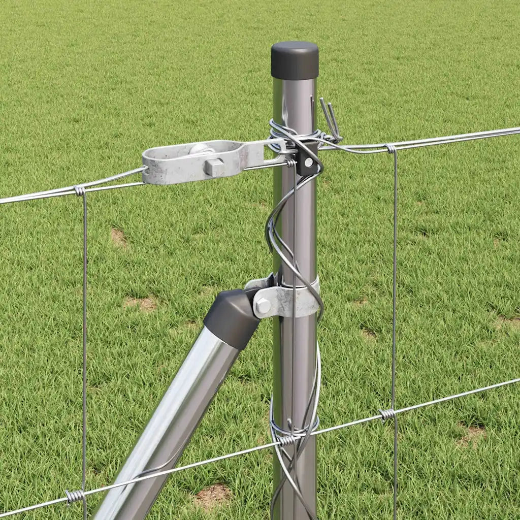 Palo della recinzione Zincato 50 x 0,8 m Acciaio