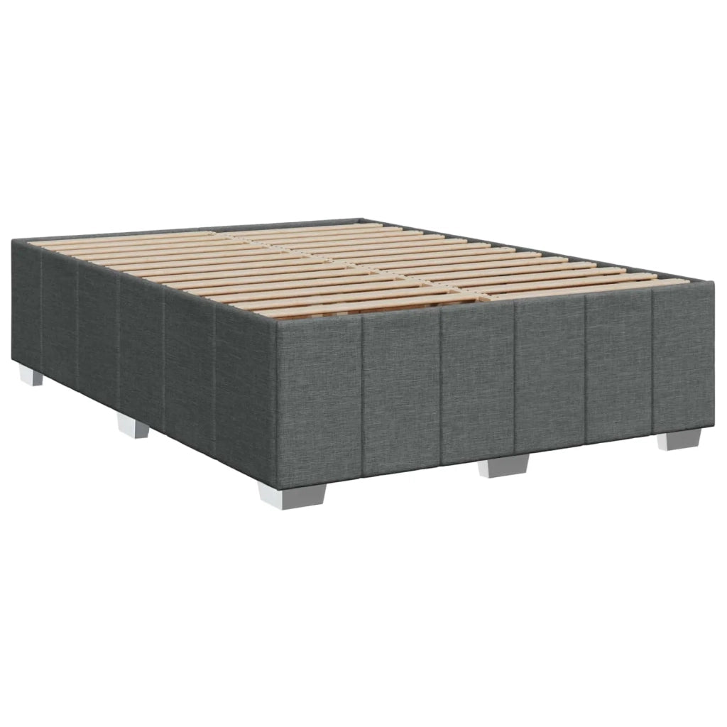 Letto box spring con materasso Grigio Scuro 160 x 200 cm 3452720