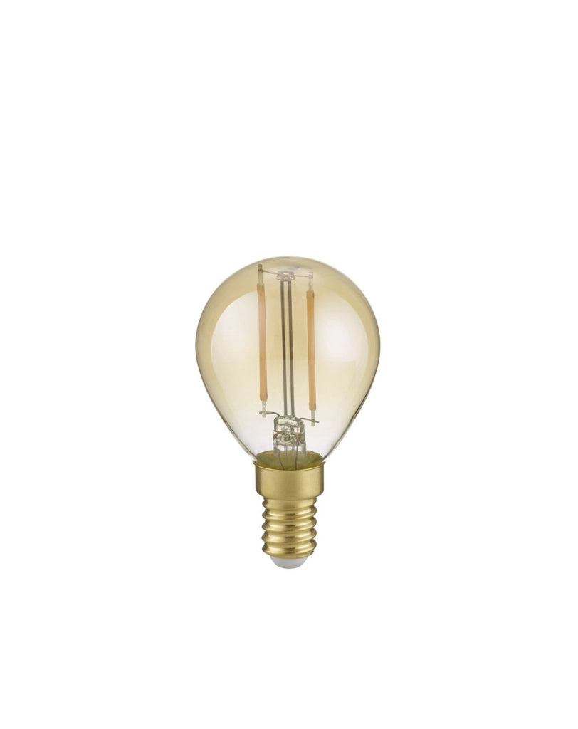 Lampadina LED E14 2W Ambra Sfera 225lm Trio