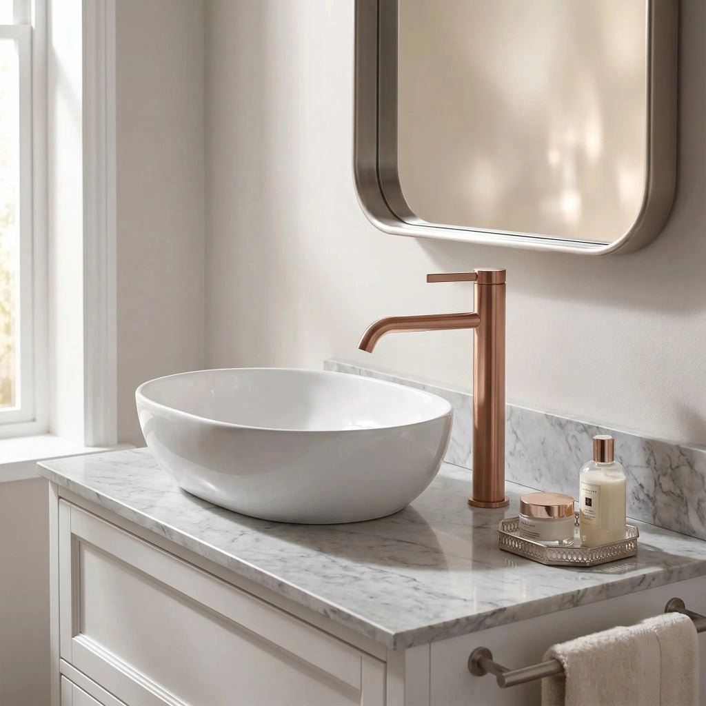 Rubinetto Da Bagno Rea Rivo Brush Copper