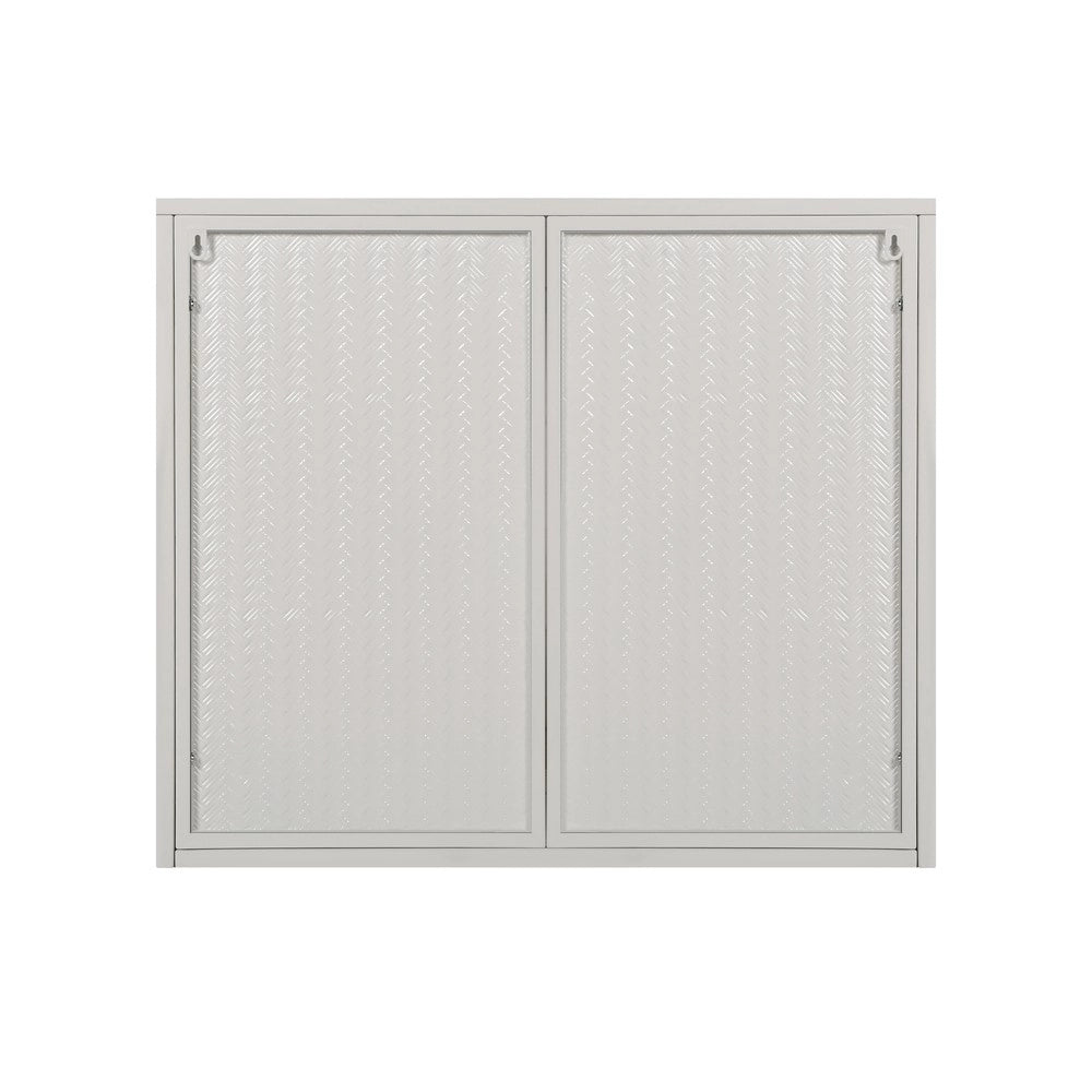 Pensile a Muro con Ante in Vetro e Ripiani ¨C MINIMAL ¨C Bianco, 70 cm
