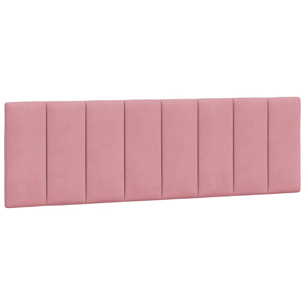 Giroletto con LED senza Materasso Hanko Rosa 160x200 cm in Velluto 3213792