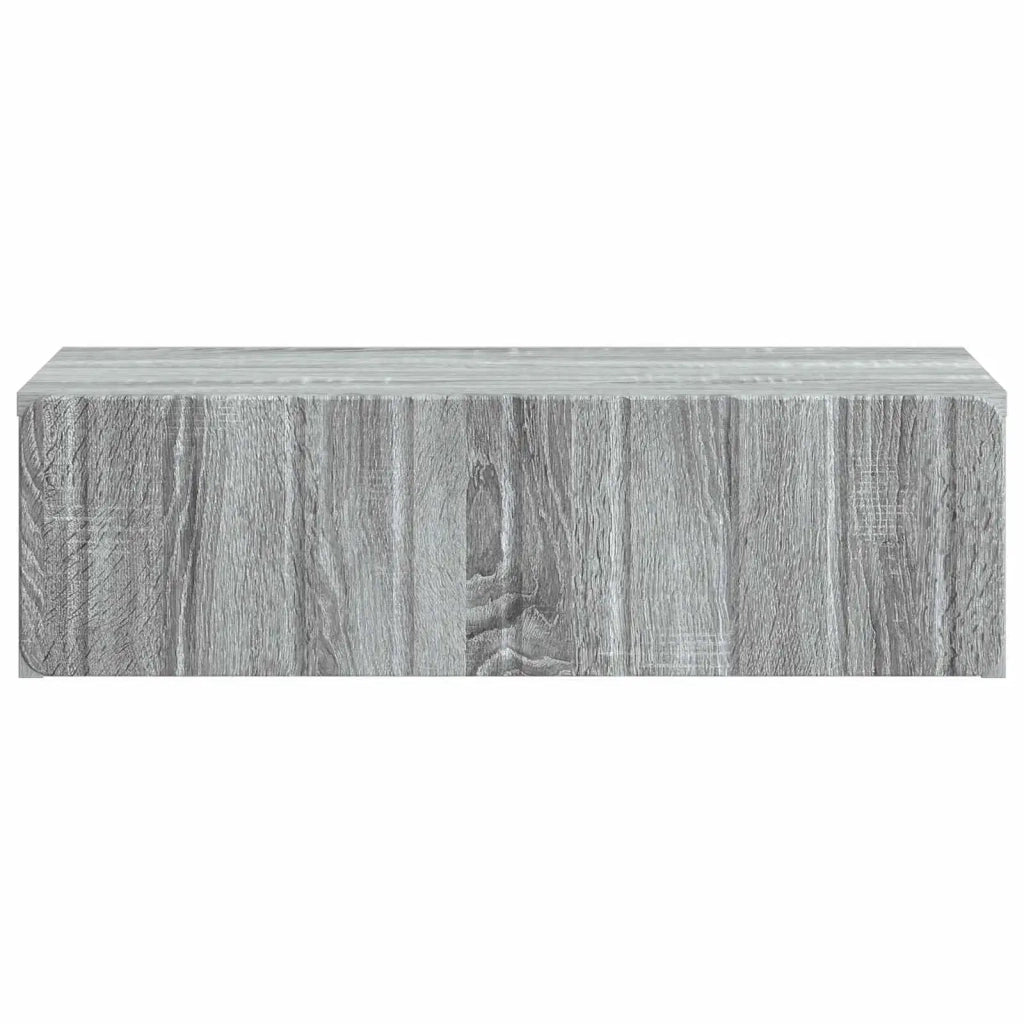 Tavolino da Parete Laterale Grigio Sonoma 59 x 34,5 x 17 cm 898321