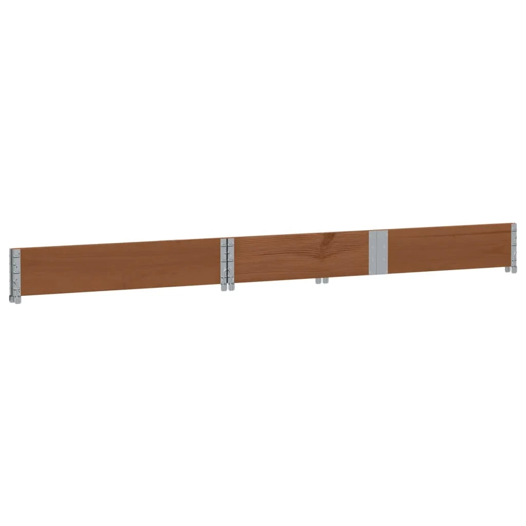 Vassoio per fioriera aiuola rialzata piante fiori terrazza giardino 150 x 100 cm legno massello di pino marrone 02_0037422