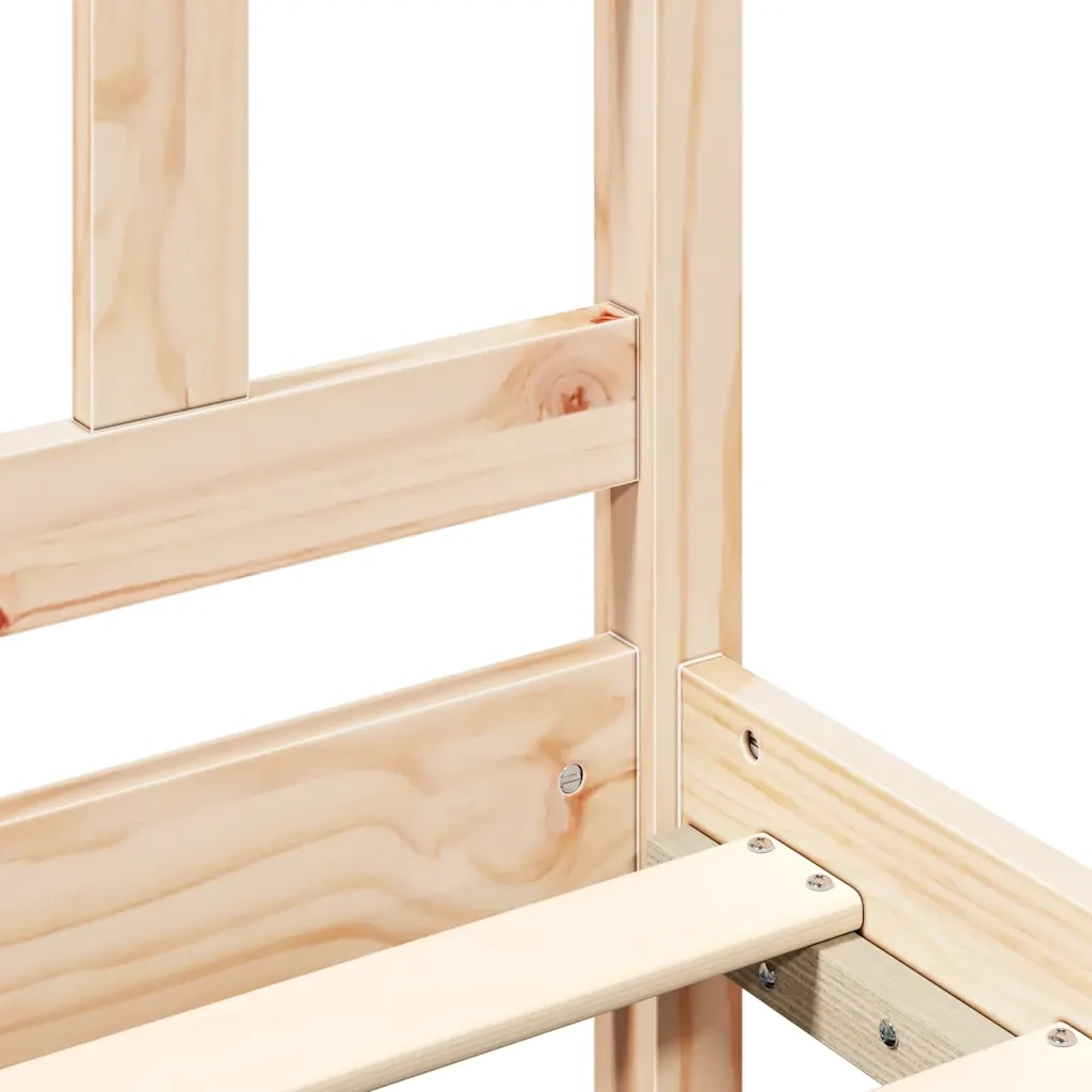 Giroletto con Testiera Small Double-Struttura Letto in Legno Massello 460071