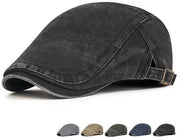 Cappello retro a cappello di baseball inglese, stile Hong Kong, versatile per uomini e donne, cappello di baseball semplice, lavato e sbollentato.
