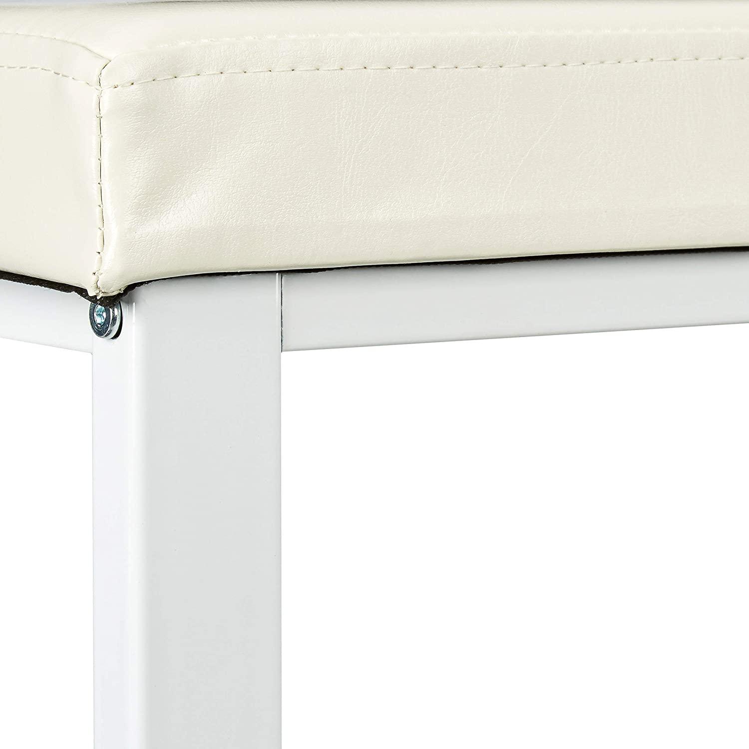 Panca portascarpe panca mobile sgabello sintetico 2 livelli bianco 13_0000360_2