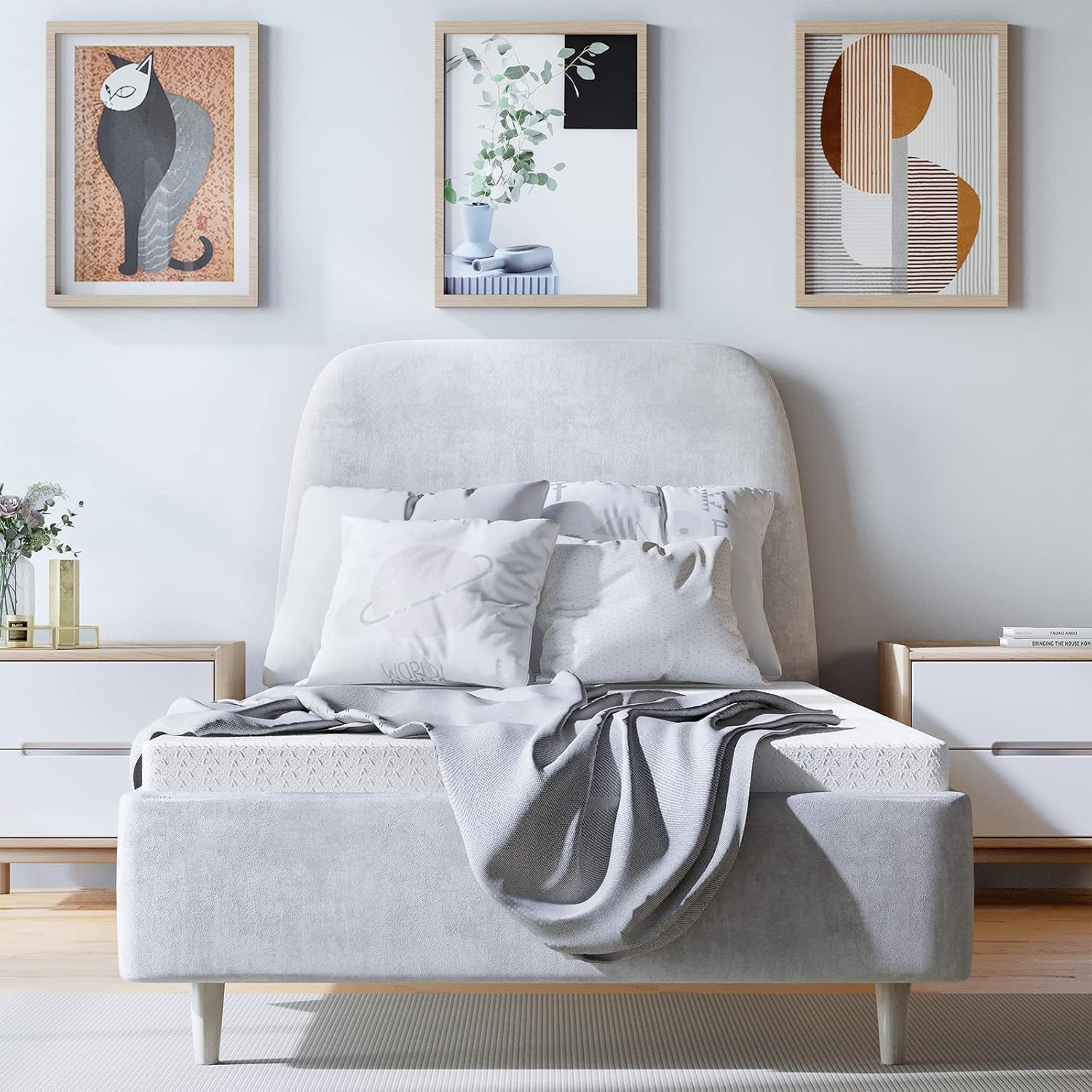 Coprimaterasso Topper Memory 180x200x6 cm - RATTANTREE - Coprimaterasso in memory foam a doppio strato - con copertura antiacaro e traspirante