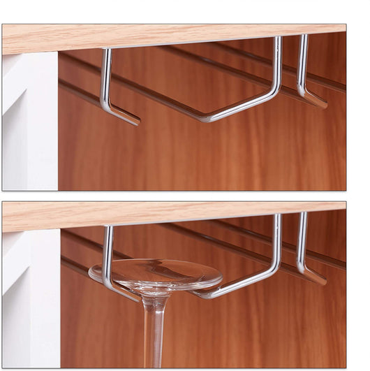 Cantinetta vino con ripiano grande per 8 bottiglie e portabicchieri marrone 13_0001277_2