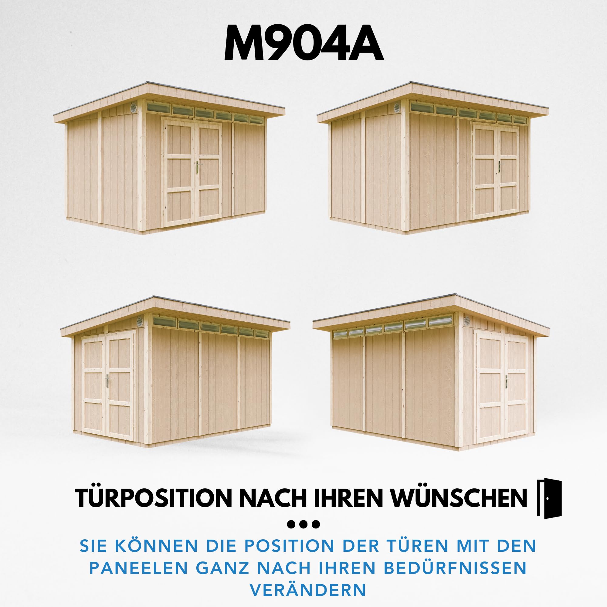 Casetta da Giardino di QUALITÃ€ PREMIUM 8,7mq-L412xW279cm - TIMBELA M904A-REDWOOD RED