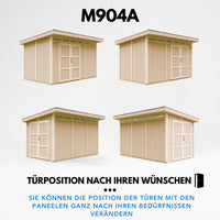 Casetta da Giardino di QUALITÃ€ PREMIUM 8,7mq-L412xW279cm - TIMBELA M904A-TERRA BROWN