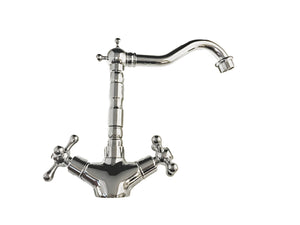 Rubinetto artistico vintage per bagno o cucina, belle epoque maniglia a stella