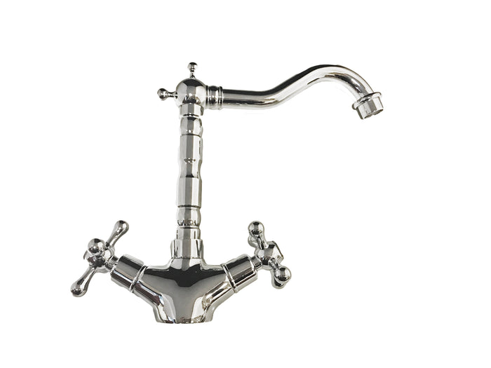 Rubinetto artistico vintage per bagno o cucina, belle epoque maniglia a stella