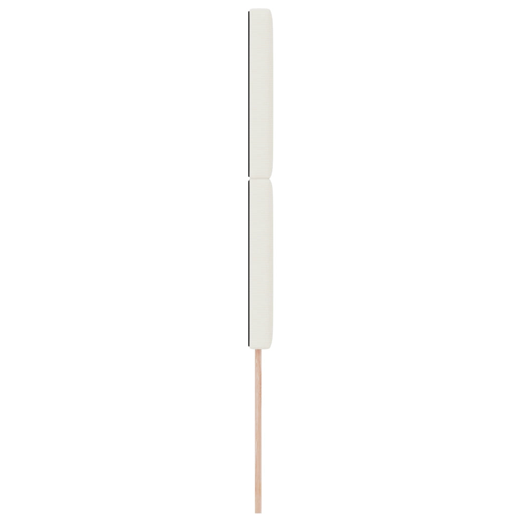Testata LED  in Crema 90 cm in Tessuto Velluto