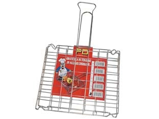 GRIGLIA A RETE DOPPIA BOMBATA SENZA PIEDI  cm.25x30 (13B)