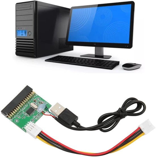 Adattatore da 34 PIN per Floppy Drive 1.44M a USB - Apparecchiature di controllo industriale - Plug and Play - Adattatore per lettore disco floppy.