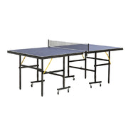 Tavolo da Ping Pong Pieghevole con Tendirete per Interni Blu