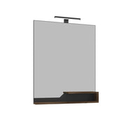 Specchio decorativo in legno "Galia 80" - 60 x 14 x 100 cm - Noce scuro