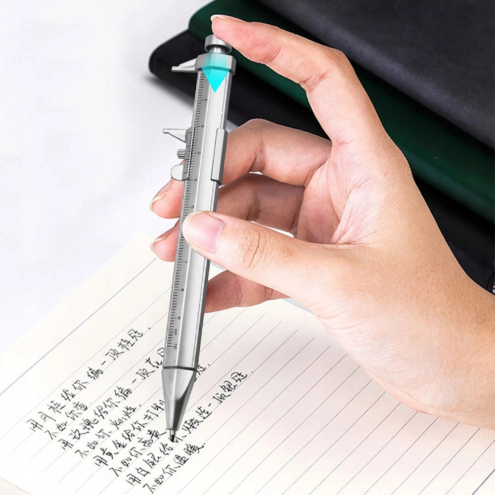 Penna con Calibro 0-100 mm – Strumento 2 in 1 per Misurazioni Precise e Scrittura | Precisione +0.02 mm