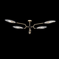 Plafoniera Modern in Metallo Ventura Opaco Oro