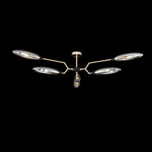 Plafoniera Modern in Metallo Ventura Opaco Oro