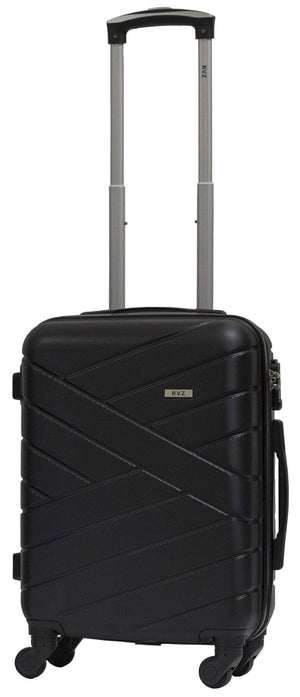 Set 3 Valigie Trolley Rigide in ABS 4 Ruote TSA Ravizzoni Giove Nero