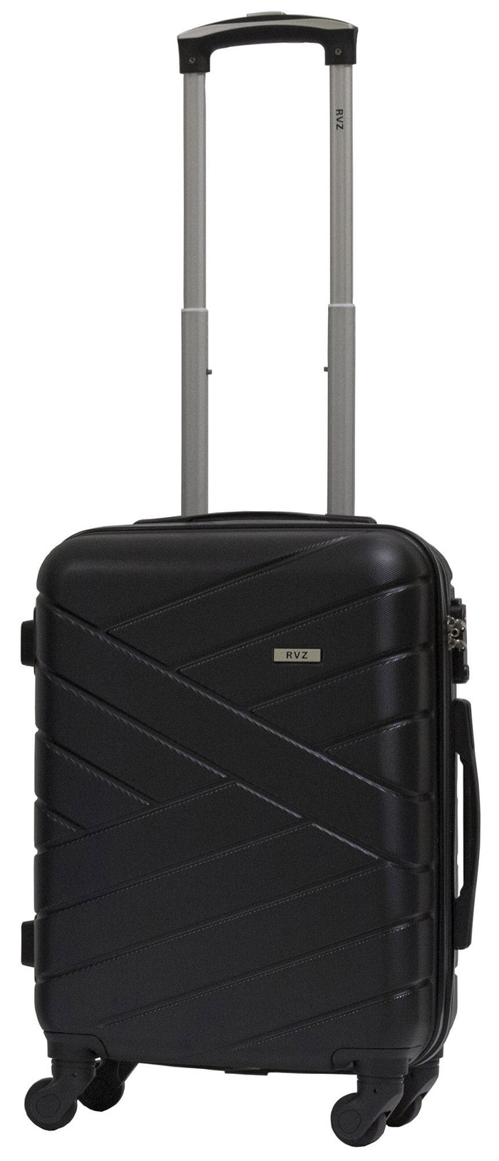 Set 3 Valigie Trolley Rigide in ABS 4 Ruote TSA Ravizzoni Giove Nero