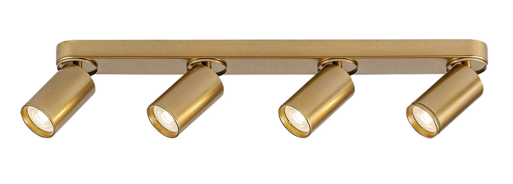 Plafoniera oro a barra 4 spot orientabili GU10 Rabalux