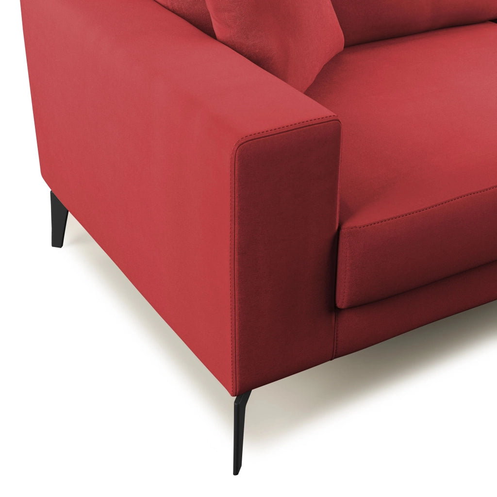 Prestige Divano design moderno T11 166 cm rosso