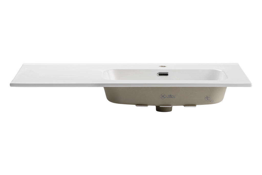 Lavabo per mobile a una vasca 100 cm con piano ceramicznym Lavabi per mobile 101 x 17 x 46 cm