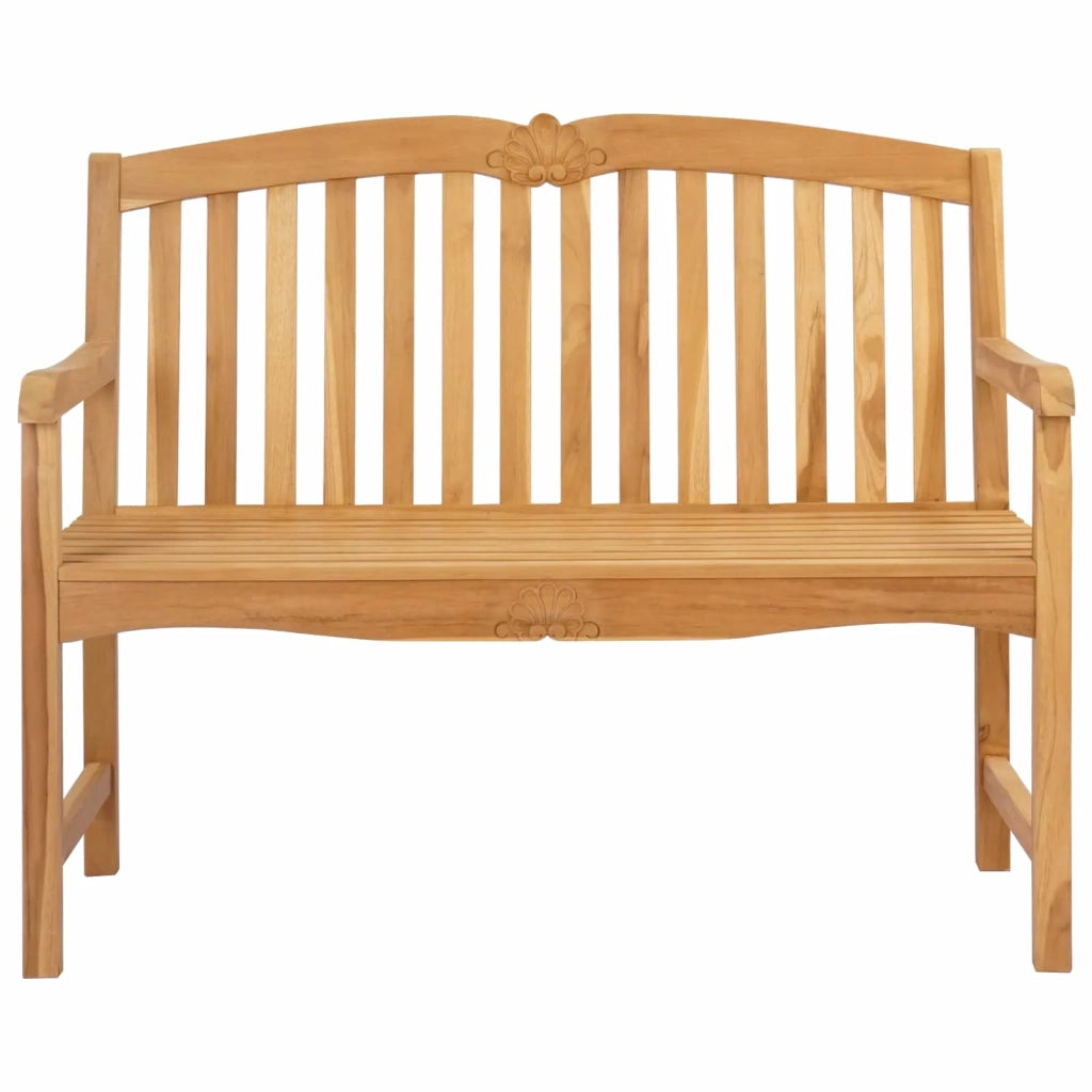 Panchina in legno intagliata a mano Naturale 114 x 60 x 95 cm