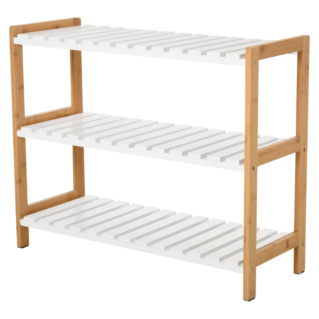 Scarpiera 3 Ripiani ¨C Xylo ¨C Legno Pino Bianco Naturale 70x26x57.5cm