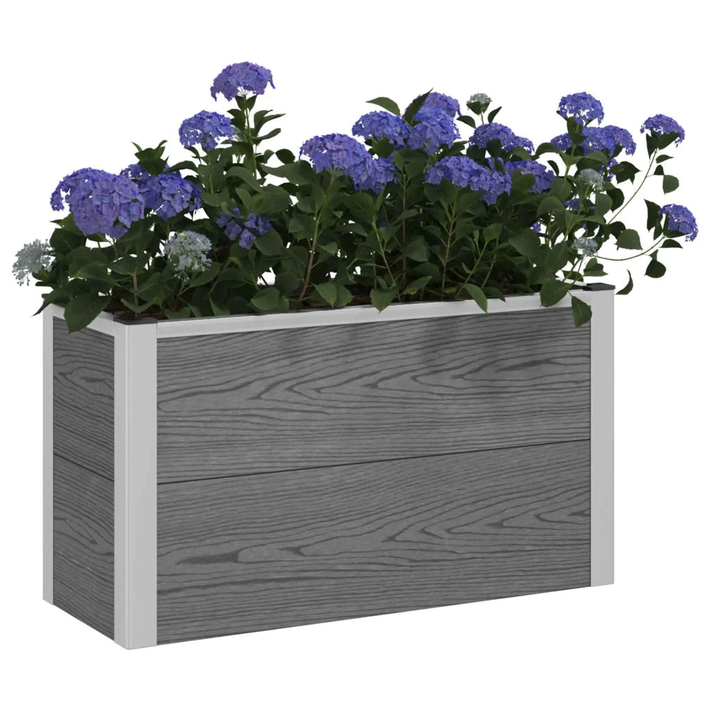 Letto rialzato da giardino Grigio 75 x 30 x 22 cm 42039083