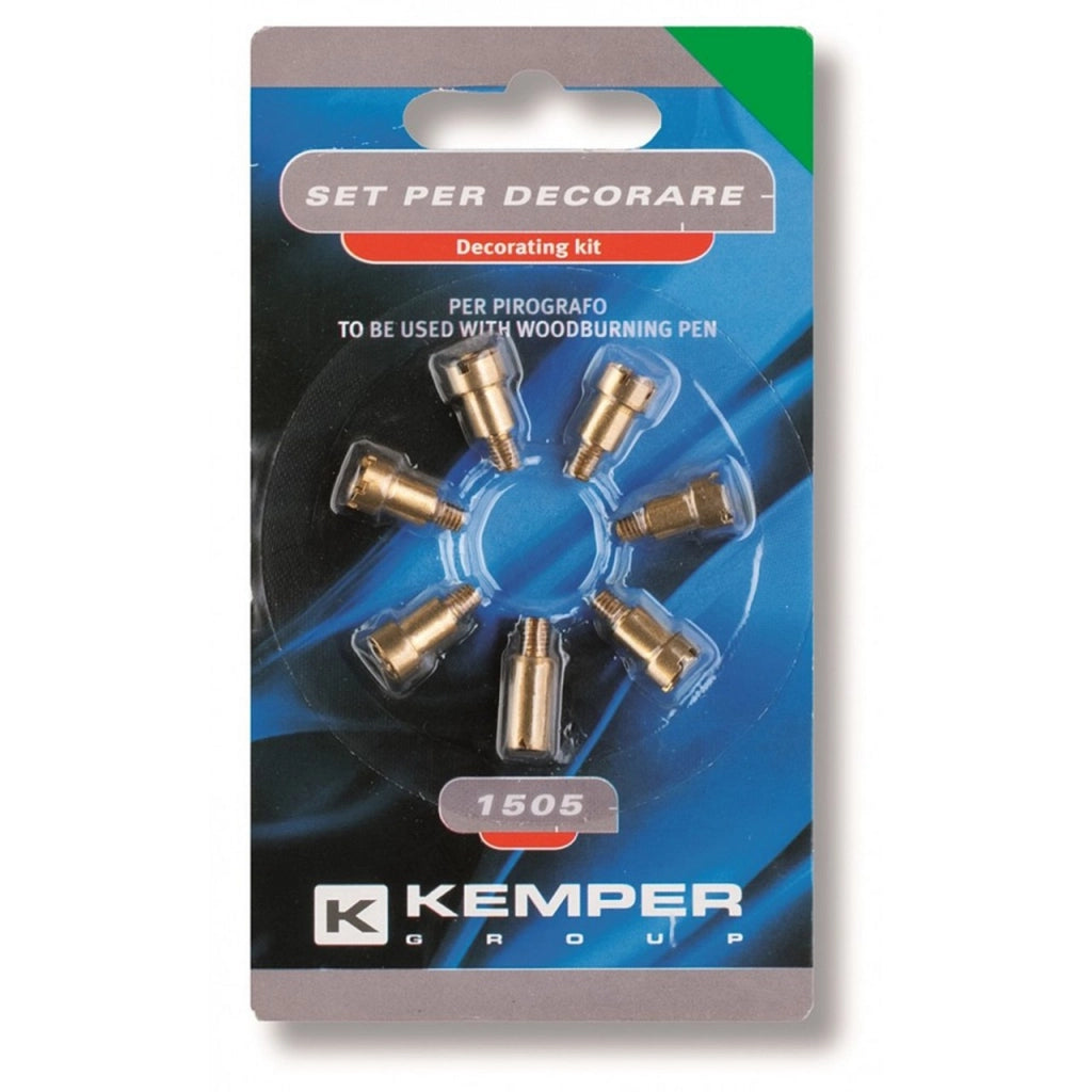 Set Accessori per Pirografo Kit per Decorare e Incidere Art. 1500KIT
