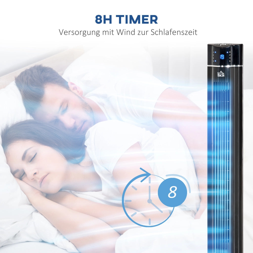 Ventilatore a torre 2 in 1 ¨C zephmum ¨C Nero 32x32x106.8 cm