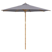 Ombrello | Parasol da giardino Grigio scuro ? 270 x 260 cm Bamb¨´